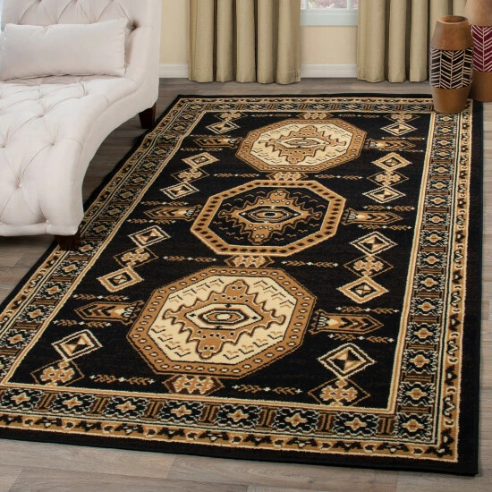 New π Southwestern Geometric Medallion Modern Indoor Area Rug By Miranda Haus Caramel π 3 New π Southwestern Geometric Medallion Modern Indoor Area Rug By Miranda Haus Caramel π