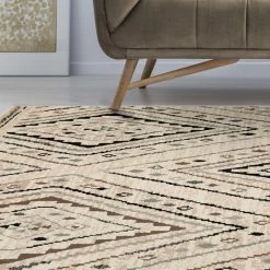 Outlet ⌛ Miranda Haus Decker Modern Abstract Diamonds Slate Indoor Area Rug 🥰 -Miranda Haus Shop unnamed file 540