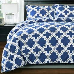 Coupon 🤩 Miranda Haus All Season Down Alternative Trellis Comforter Set Navy Blue 🧨 -Miranda Haus Shop unnamed file 547