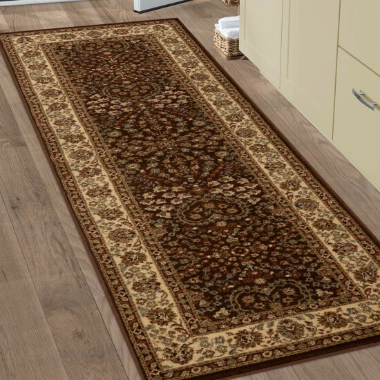 New π€© Miranda Haus Traditional Oriental Floral Power-Loomed Indoor Area Rug Taupe π€© 3 New π€© Miranda Haus Traditional Oriental Floral Power-Loomed Indoor Area Rug Taupe π€©