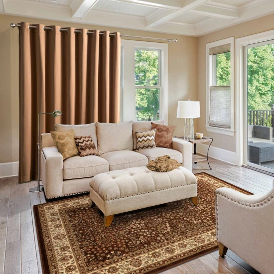 New π€© Miranda Haus Traditional Oriental Floral Power-Loomed Indoor Area Rug Taupe π€© 7 New π€© Miranda Haus Traditional Oriental Floral Power-Loomed Indoor Area Rug Taupe π€© - Image 5