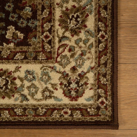 New π€© Miranda Haus Traditional Oriental Floral Power-Loomed Indoor Area Rug Taupe π€© 10 New π€© Miranda Haus Traditional Oriental Floral Power-Loomed Indoor Area Rug Taupe π€© - Image 8
