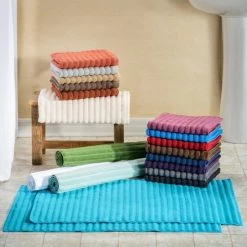 Wholesale ❤️ Miranda Haus Eco-Friendly Soft And Absorbent Bath Mat (set Of 2) Graphite 👍