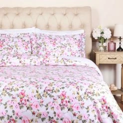 Top 10 🔥 Miranda Haus Cotton Vintage Floral Duvet Cover Set With Pillow Shams Silver 🎁 -Miranda Haus Shop unnamed file 573