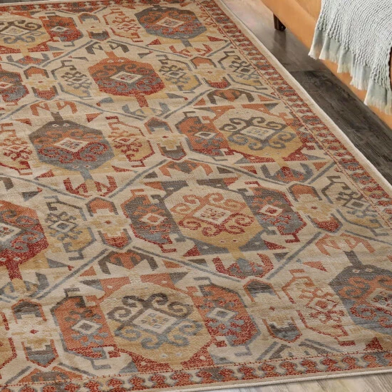 Cheapest ๐ Miranda Haus Lamar Rust Aztec Polypropylene Southwestern Area Rug โญ 9 Cheapest ๐ Miranda Haus Lamar Rust Aztec Polypropylene Southwestern Area Rug โญ - Image 7