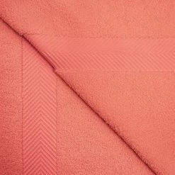 Cheapest 🤩 Miranda Haus Absorbent Zero Twist Cotton Bath Towel (Set Of 2) Coral 🤩 -Miranda Haus Shop unnamed file 62