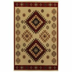 Coupon 🎁 Miranda Haus Geometric Bohemian Rustic Power-Loomed Indoor Area Rug Ivory 🥰 -Miranda Haus Shop unnamed file 630