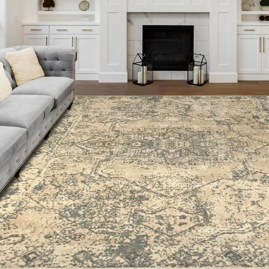 Promo 🧨 Miranda Haus Amaris Distressed Medallion Area Rug ❤️ 8 Promo 🧨 Miranda Haus Amaris Distressed Medallion Area Rug ❤️ - Image 6