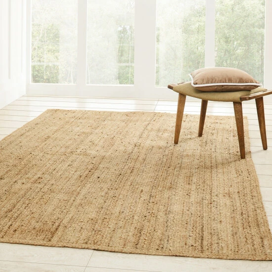 New π Miranda Haus Reversible Hand-Woven Natural Braided Jute Indoor Area Rug π 3 New π Miranda Haus Reversible Hand-Woven Natural Braided Jute Indoor Area Rug π