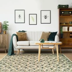 Best reviews of 👍 Miranda Haus Vintage Oriental Floral Polypropylene Indoor Area Rug Cream 🎁