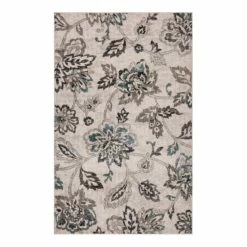 Coupon 🔥 Miranda Haus Modern Floral Farmhouse Polypropylene Indoor Area Rug Deep Royal 😉 -Miranda Haus Shop unnamed file 704