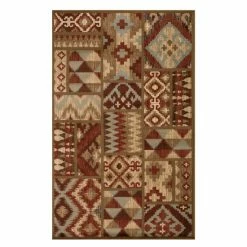 Deals 🎉 Miranda Haus Southwestern Color Rustic Power-Loomed Indoor Area Rug Maroon 😍 -Miranda Haus Shop unnamed file 727