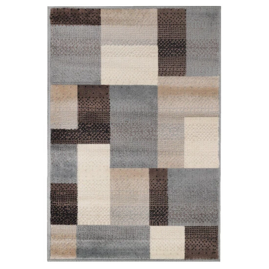 Coupon ๐งจ Miranda Haus Modern Geometric Area Rug Grey-brown ๐ 4 Coupon ๐งจ Miranda Haus Modern Geometric Area Rug Grey-brown ๐ - Image 2