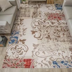 Coupon 😉 Miranda Haus Willabelle Modern Scroll Indoor Area Rug ⌛
