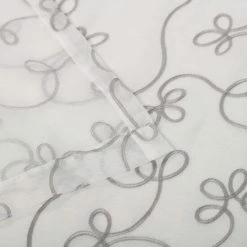 Buy 🤩 Miranda Haus Bohemian Floral Scroll Sheer Curtain Set With 2 Panels Ivory 🥰 -Miranda Haus Shop unnamed file 783