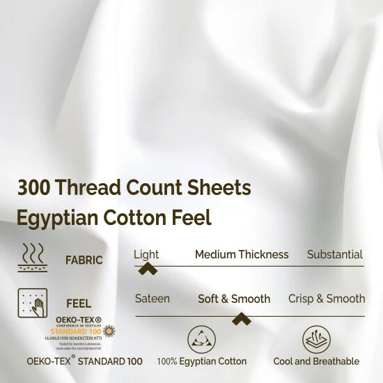 Buy π Miranda Haus Solid Deep Pocket 300-Thread Count Egyptian Cotton Sheets Lavender π 9 Buy π Miranda Haus Solid Deep Pocket 300-Thread Count Egyptian Cotton Sheets Lavender π - Image 7