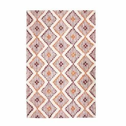 Cheap 🧨 Miranda Haus Esme Hand-Tufted Cotton/Wool Geometric Farmhouse Area Rug Stone Blue ❤️ -Miranda Haus Shop unnamed file 838