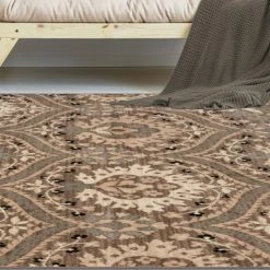 Promo 👍 Miranda Haus Oriental Traditional Floral Damask Indoor Area Rug Light Blue 💯 -Miranda Haus Shop unnamed file 86