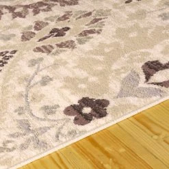 Buy 🥰 Miranda Haus Rustic Floral Damask Non-Slip Indoor Area Rug Ivory ❤️ -Miranda Haus Shop unnamed file 862