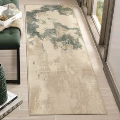 Best deal 🔔 Miranda Haus Modern Abstract Indoor Area Rug Blue 🤩 -Miranda Haus Shop unnamed file 875