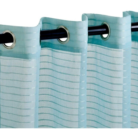 Promo ๐ฅฐ Miranda Haus Stanton Stripe Sheer Grommet Curtain Panel (Set Of 2) Orange โ 4 Promo ๐ฅฐ Miranda Haus Stanton Stripe Sheer Grommet Curtain Panel (Set Of 2) Orange โ - Image 2