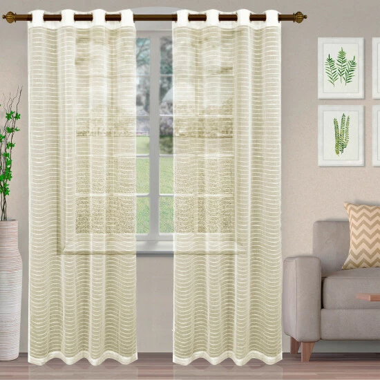 Promo ๐ฅฐ Miranda Haus Stanton Stripe Sheer Grommet Curtain Panel (Set Of 2) Orange โ 8 Promo ๐ฅฐ Miranda Haus Stanton Stripe Sheer Grommet Curtain Panel (Set Of 2) Orange โ - Image 6