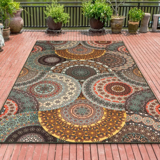 Coupon 👏 Miranda Haus Non-Slip Amwell Outdoor Area Rug 🌟 5 Coupon 👏 Miranda Haus Non-Slip Amwell Outdoor Area Rug 🌟 - Image 3