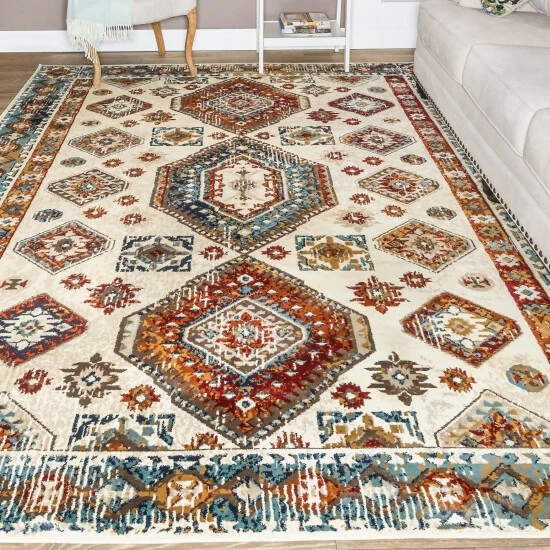 Promo π Miranda Haus Kiernan Aztec Geometric Sangria Indoor Area Rug π 3 Promo π Miranda Haus Kiernan Aztec Geometric Sangria Indoor Area Rug π